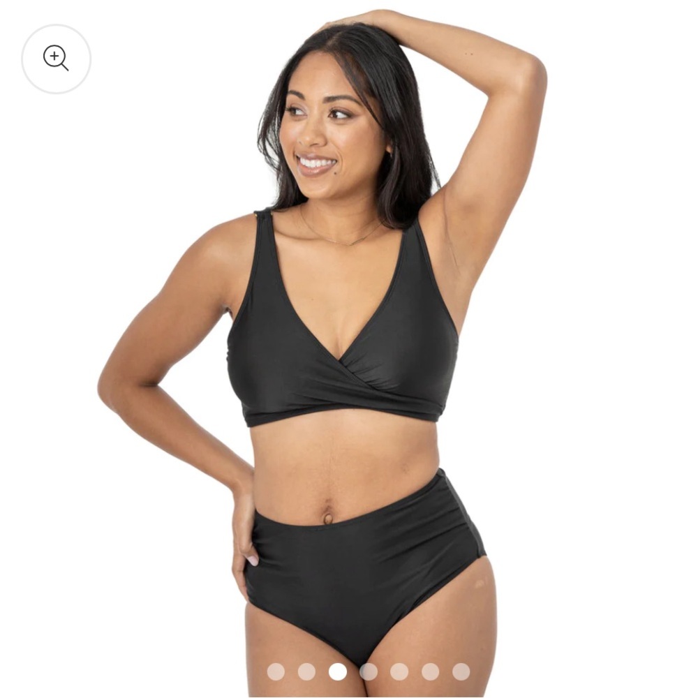 NWT Kindred Bravely black nursing/postpartum bikini